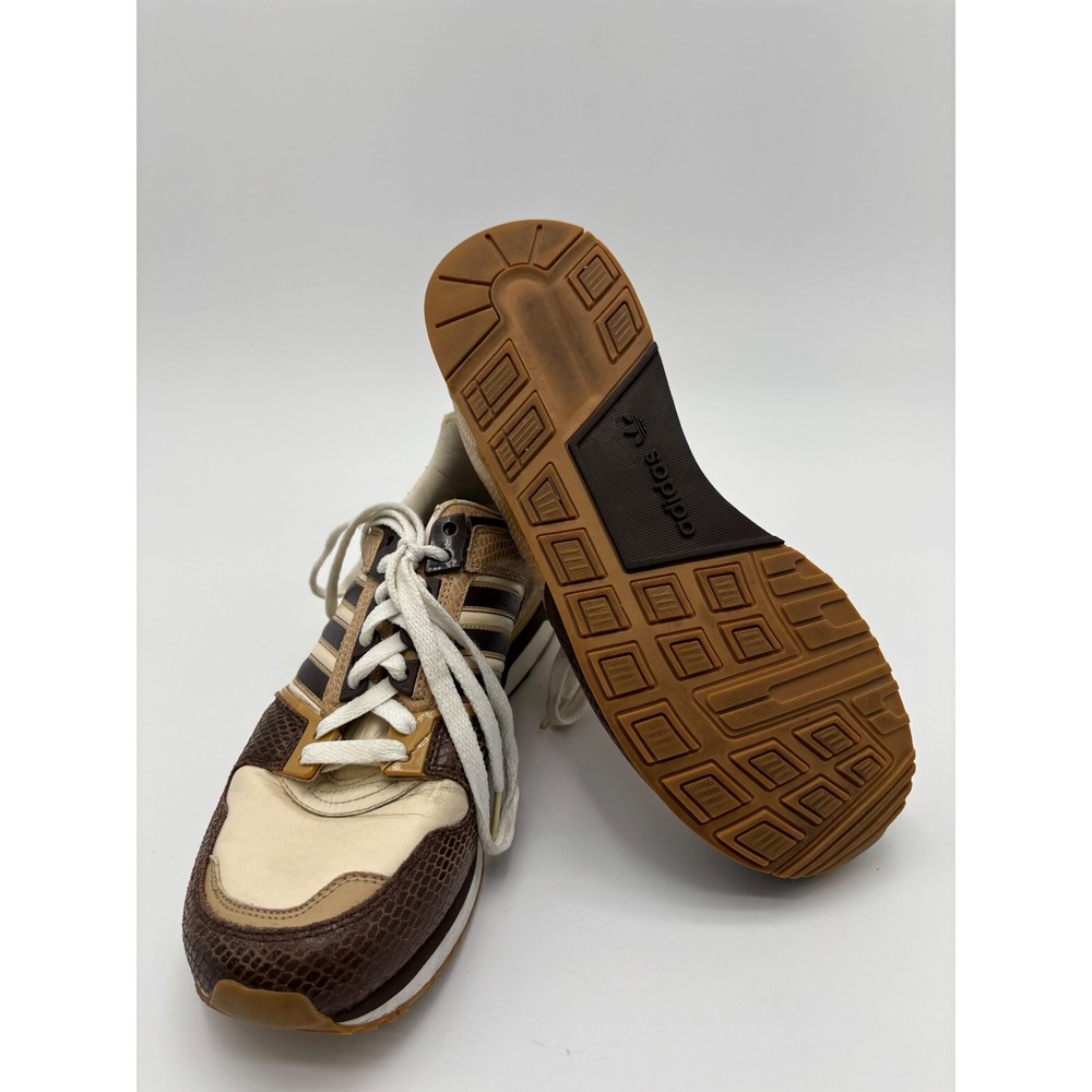 Adidas ZX 8000 Mens 8.5 Brown Snakeskin Animal Print Retro Sneakers SA2-2 - Picture 7 of 8